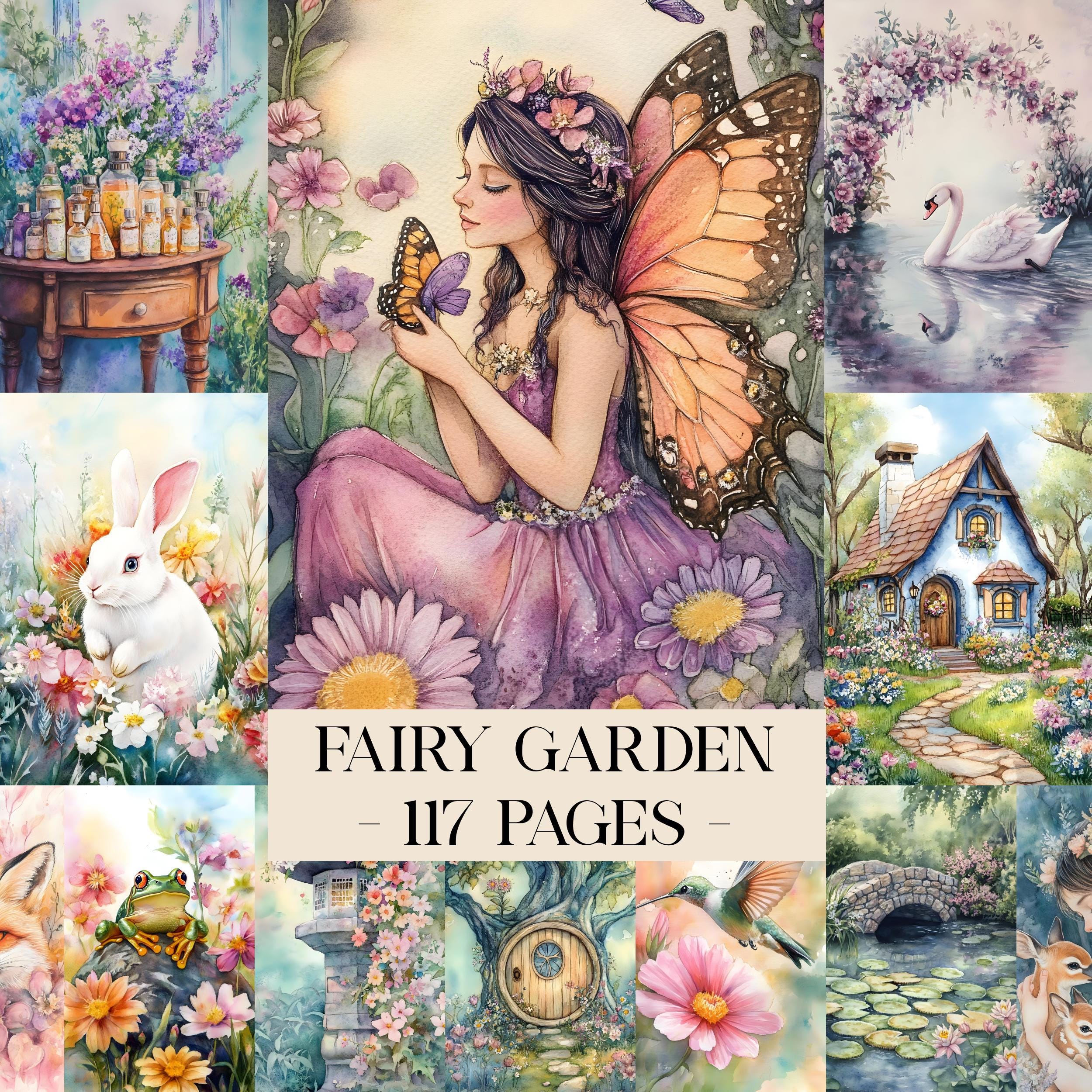 Fairy Garden Junk Journal Kit, Fairycore Pastel Cottagecore Printable ...