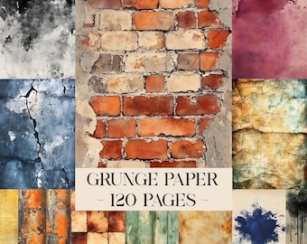 Carte grunge, pagine di diario grunge spazzatura, sfondo grunge, carte grunge, texture grunge, stampabile grunge, stampa grunge, carte per album