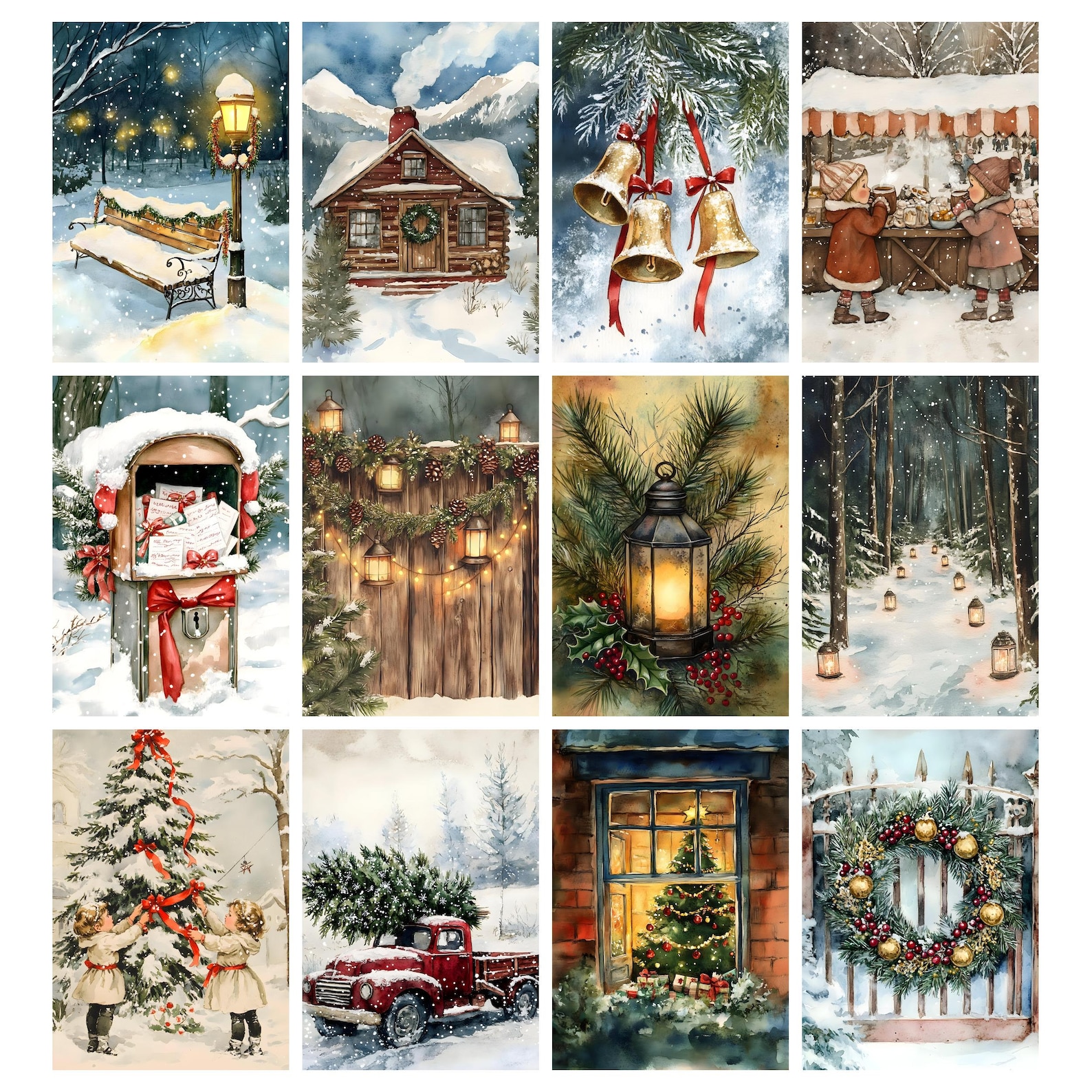 Vintage Christmas Junk Journal Printable Pages, Junk Journal Kit ...