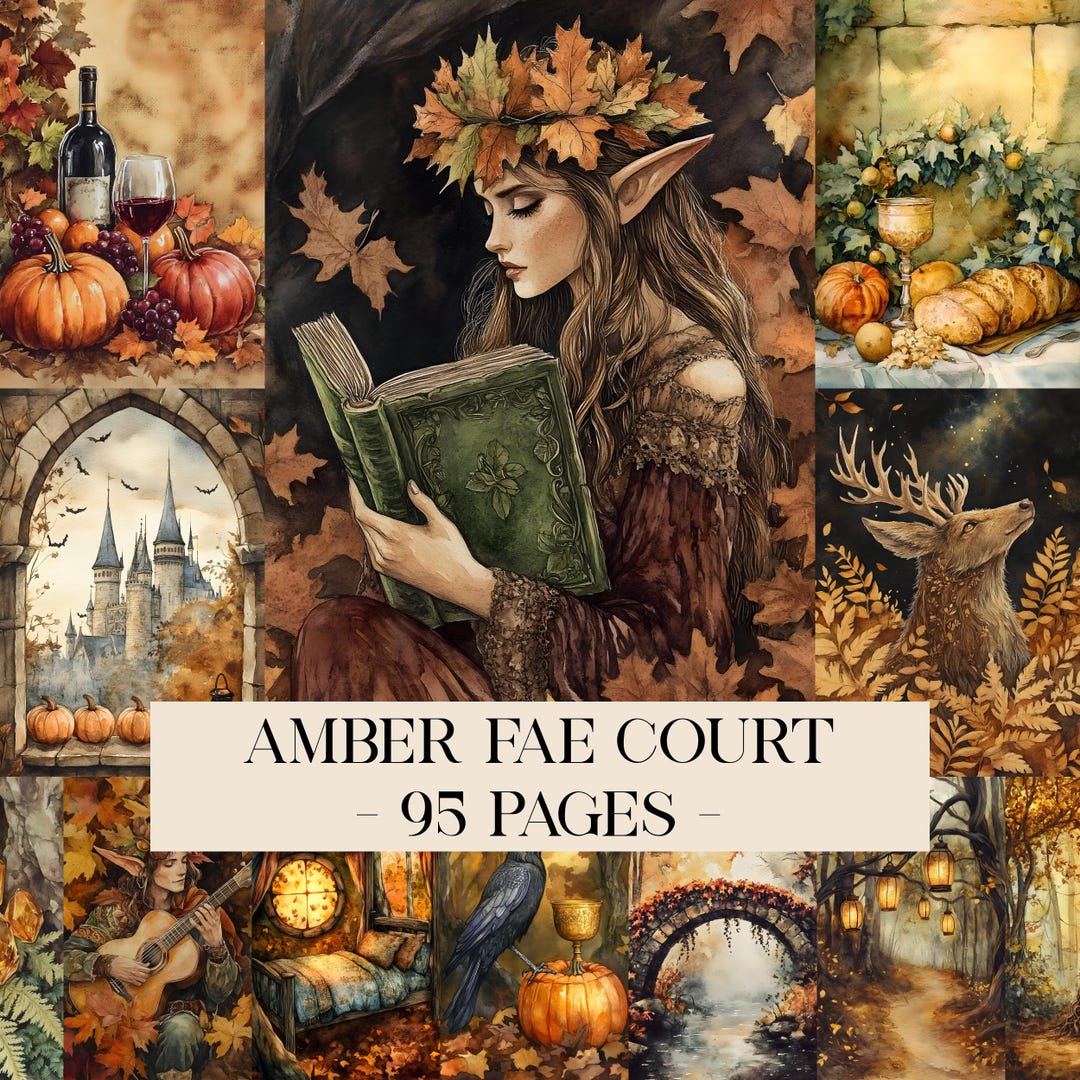 Fall Fairies Junk Journal Digital Images Printable Autumn Scrapbook ...