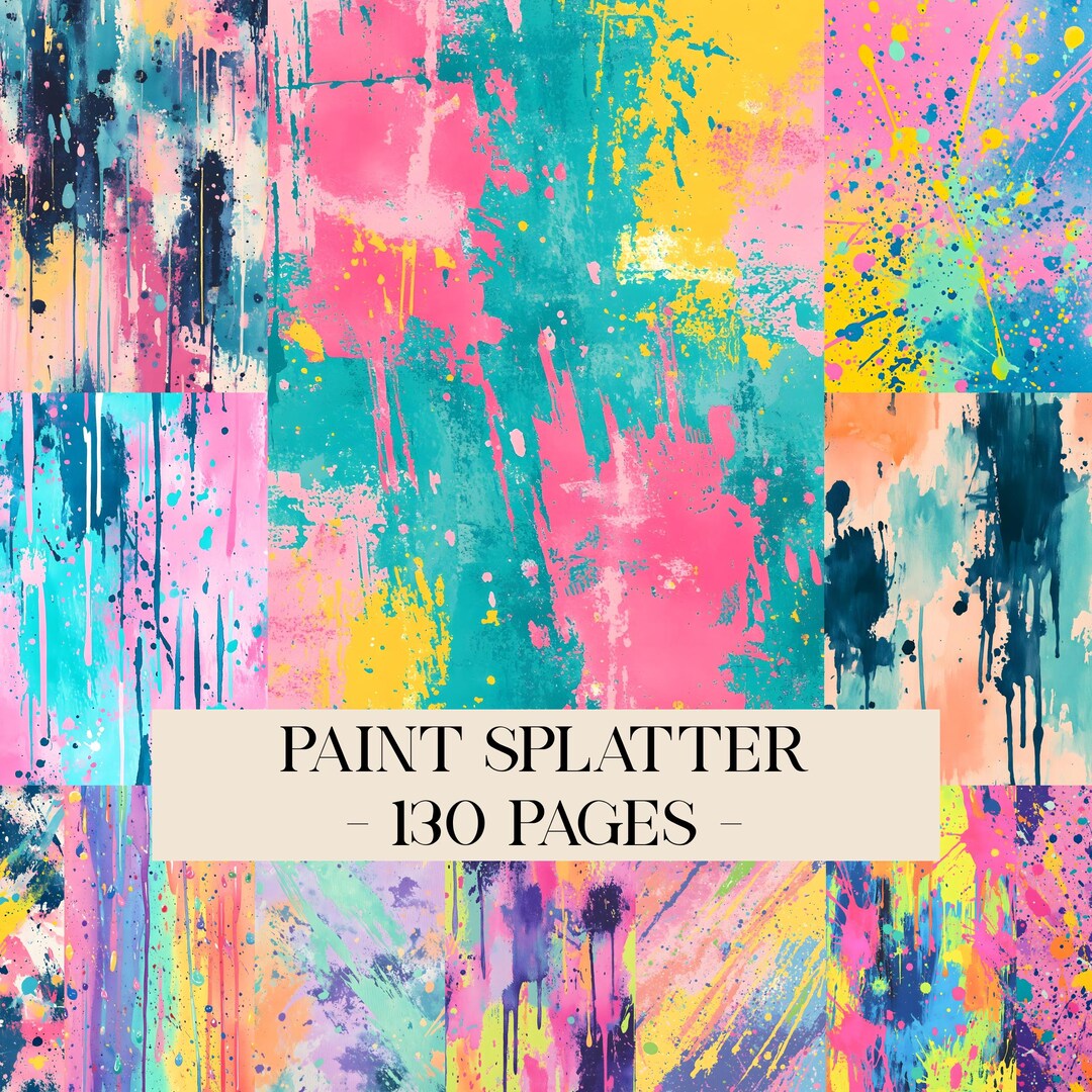 Paint Splatter Pattern, Brushstroke Pattern, Paint Texture, Abstract ...