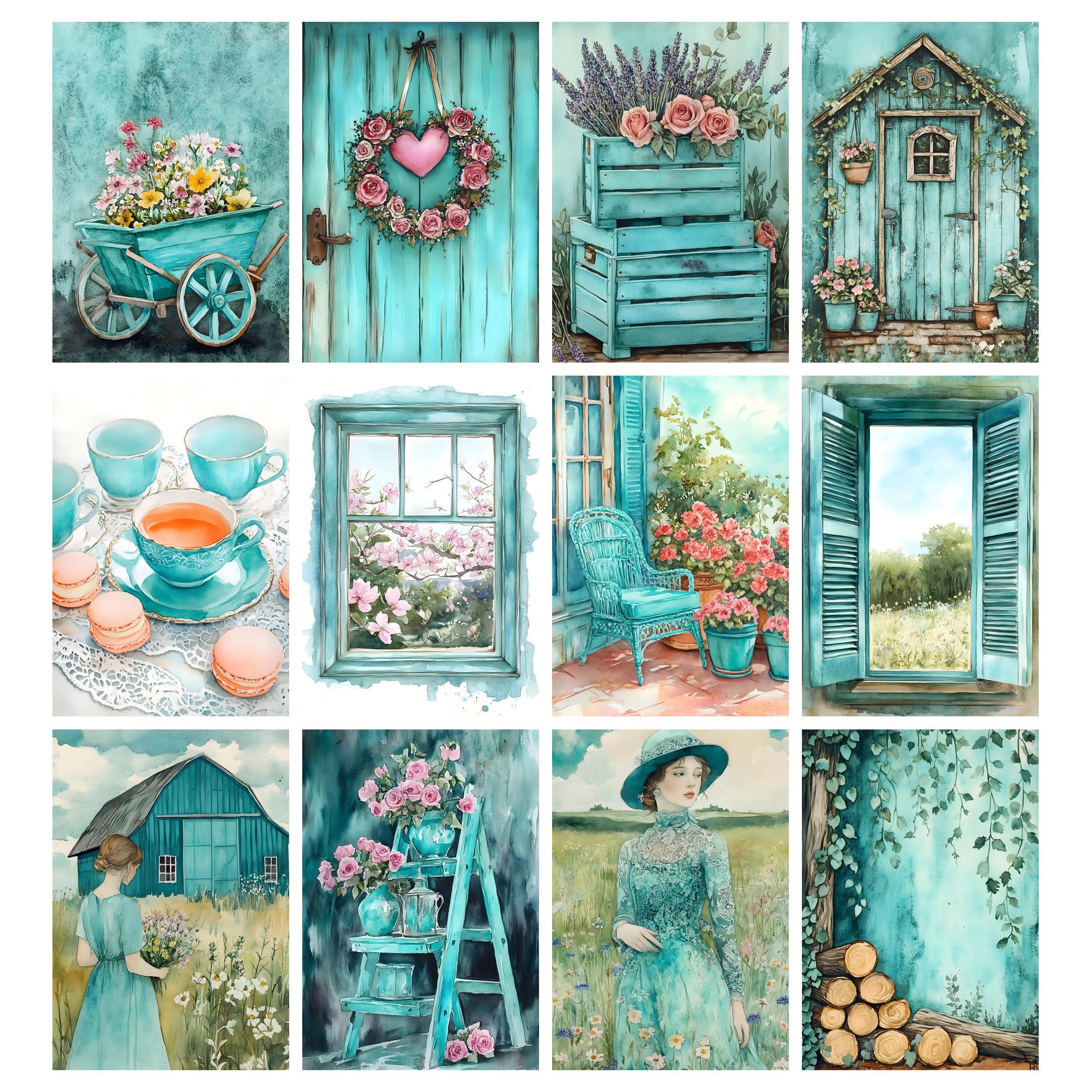 Cozy Cottage Junk Journal Pages, Cottagecore Junk Journal Kit, Cottage ...