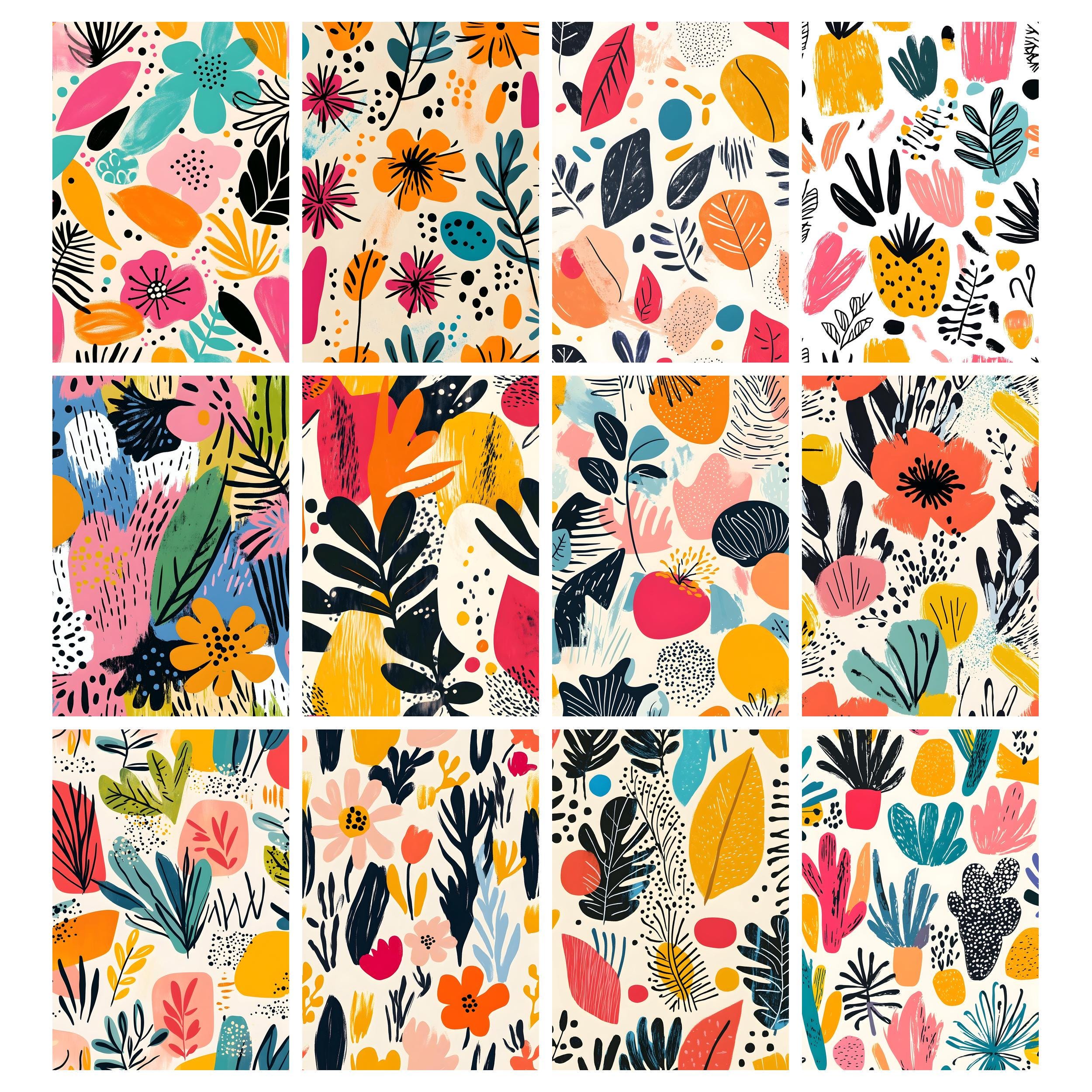 Colorful Doodle Pattern, Doodle Background, Doodle Digital Papers, Hand ...