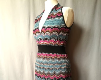 【Missoni】90s ベスト size:XL 90s MISSONI SPORTS マルチカラー ニットベスト イタリア製 M
