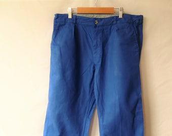 Antique Vintage French Le Pigeon Voyageur Blue Cotton Workwear Antique Vintage French Le Pigeon Voyageur Blue Cotton Workwear