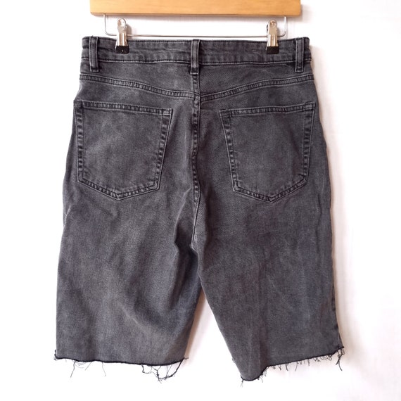 Denim Cut off Shorts Jorts Waist 30in Charcoal Grey Jeans
