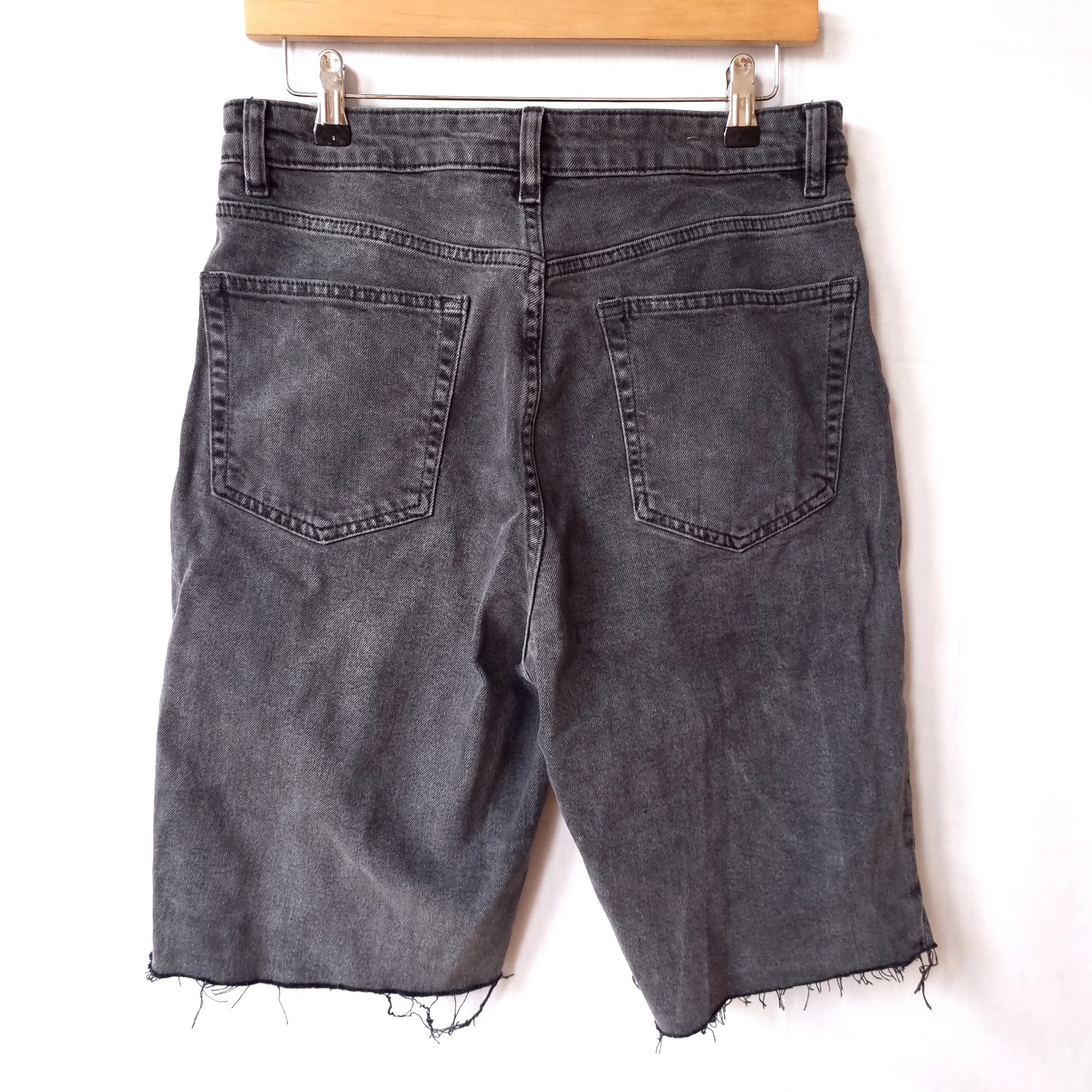 Denim Cut off Shorts Jorts Waist 30in Charcoal Grey Jeans