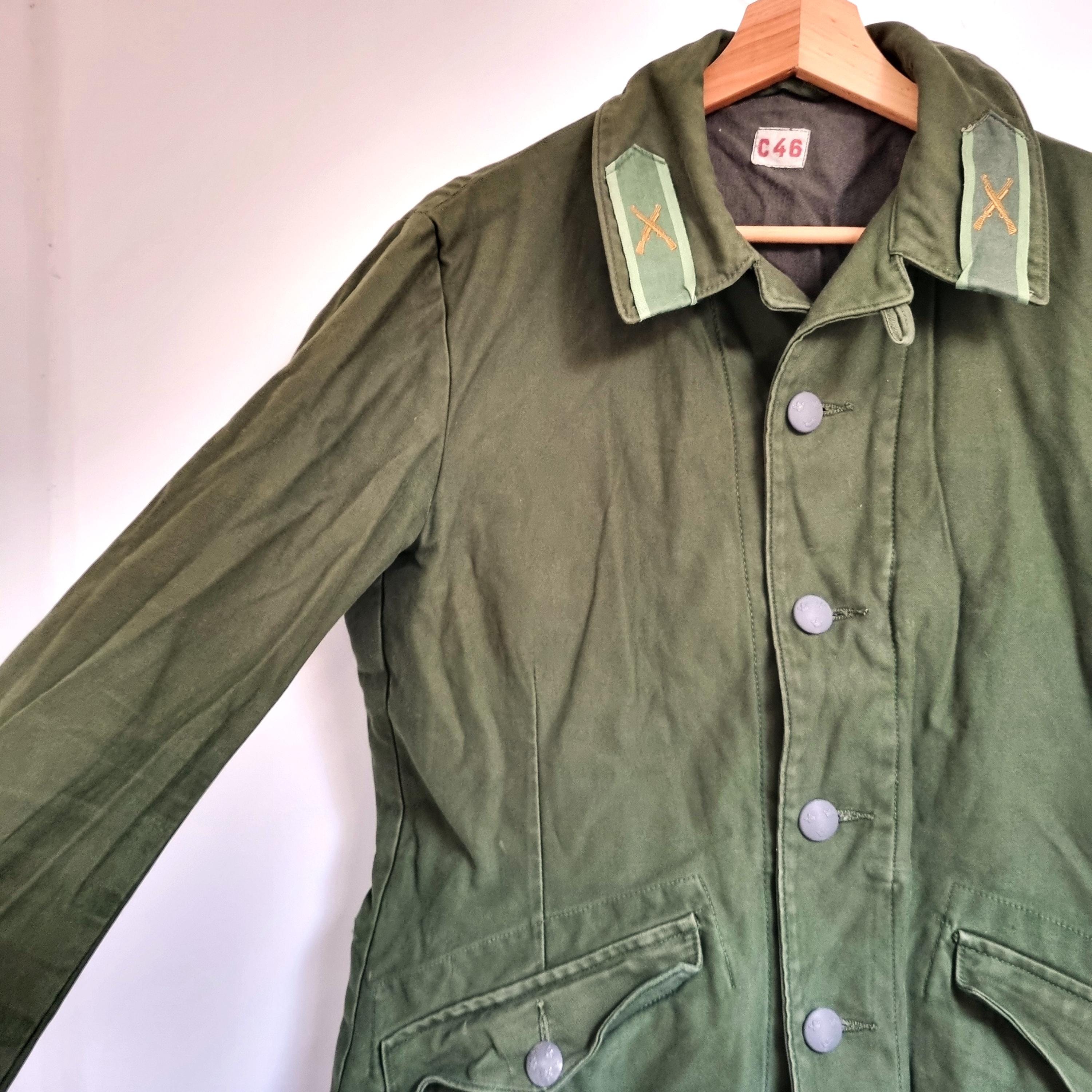 Swedish M59 Army Jacket Size XL Chest 42 Green Military Chore 