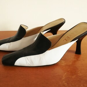 Cheap black and white best sale heels