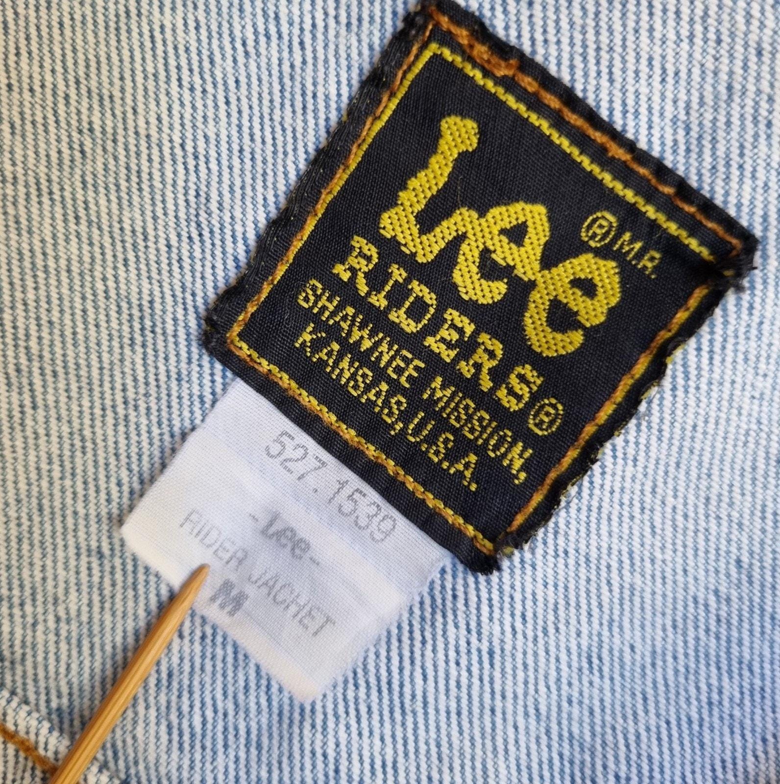 Lee Riders Denim Jacket M Shawnee Mission Made in USA Trucker 