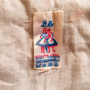 Dirndl Kleid Braun Trachtenkleid mit Blumenstickerei Balkonett Ausschnitt Größe M Deutsches Folklore Kleid Braun Blumen für Folklore Hochzeit Bild 8