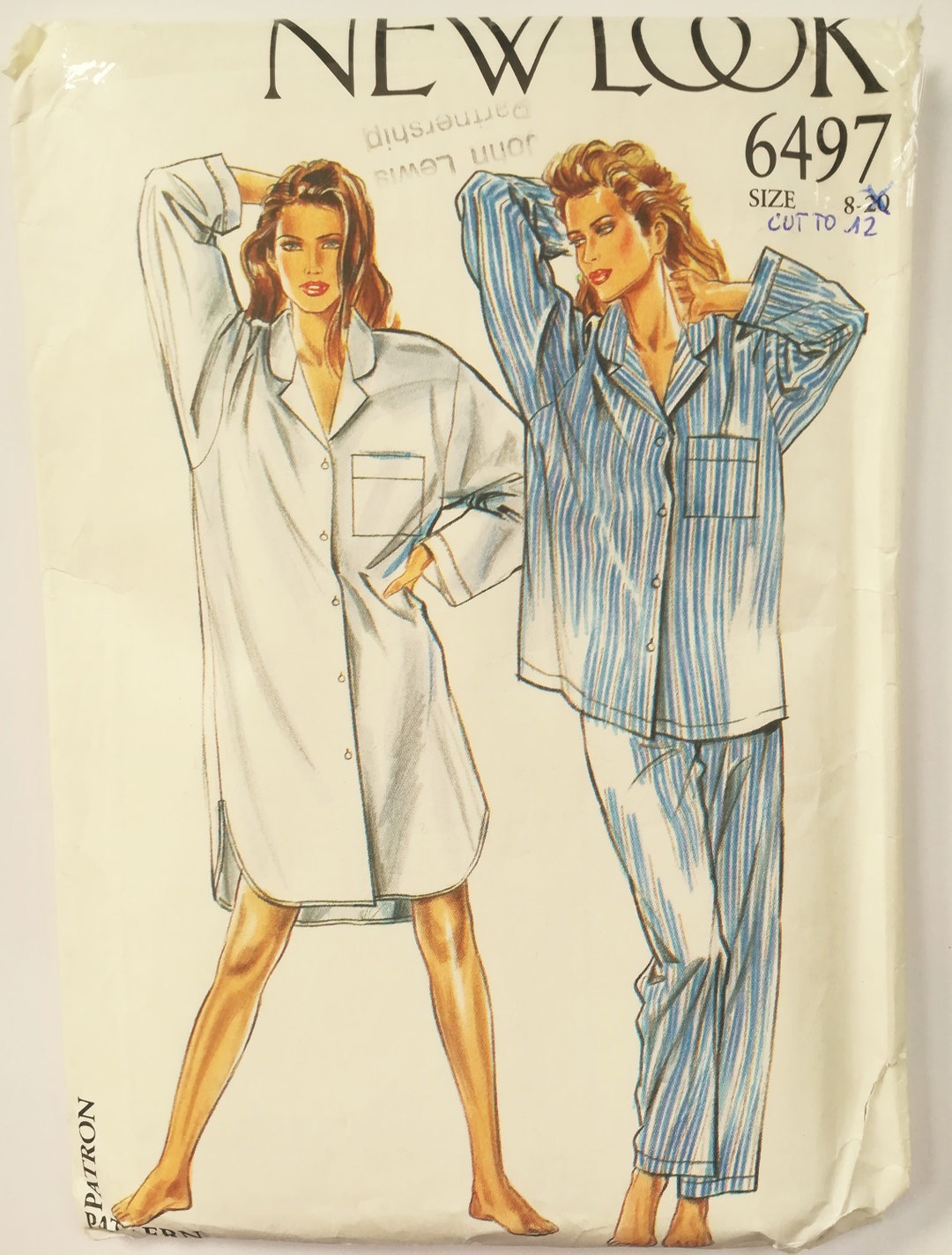 Nightgown Pyjama Sewing Pattern Nightdress Womens Pajama Pattern New