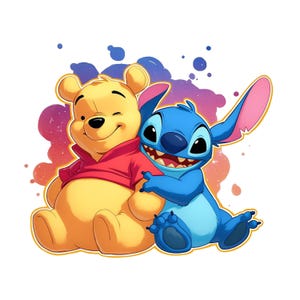 Stitch and Winnie the Pooh Bundle Design