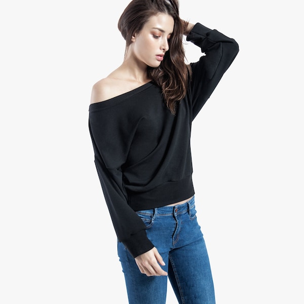 Slouchy Sweatshirt - Black