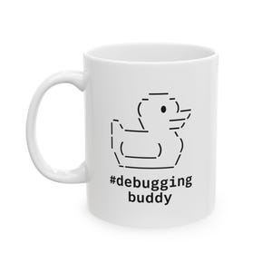 Debugging Buddy Mug - ASCII Rubber Duck Coffee Mug for Developers