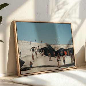 Greece Beach Unframed Poster - Greece Photography, Travel Decor, Summer Wall Art, Coastal Decor, Minimalist Print, Vacation Vibe, Sarakiniko