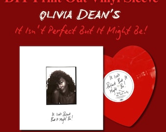 Olivia Dean It Isn't Perfect But It Might Be Vinyl Sleeve DIY Print at Home Custom Vinyl Record Instant Template Jacket Digital Download