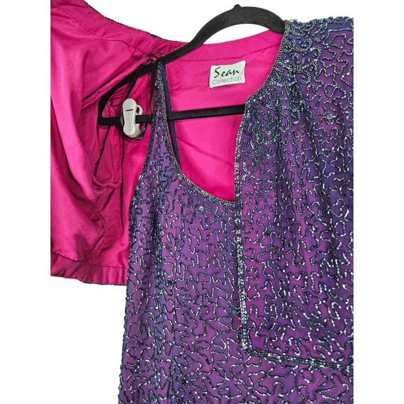sean collection beaded dress vintage Sean Collection Dresses | Sean Collection Blue Beaded Dress | Color: Blue | Size: S