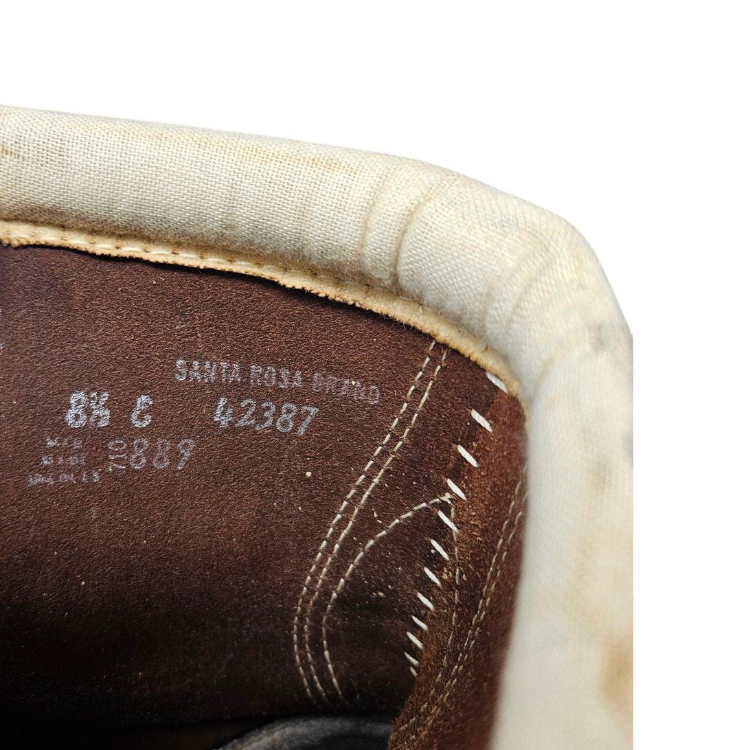 Vintage Santa Rosa Brand 8.5 Brown Leather Lace up Irish  display picture 2