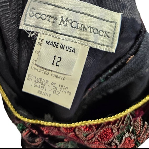 Vintage 90s Scott McClintock 12 Velvet Velour Hig… - image 5