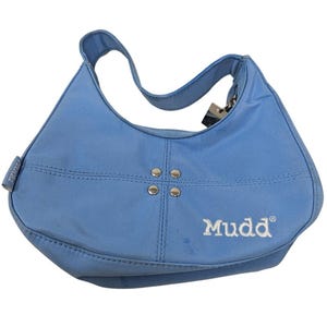 Vintage Y2k Mudd Micro Mini Bag Baby Blue Nylon Preppy Coquette Purse