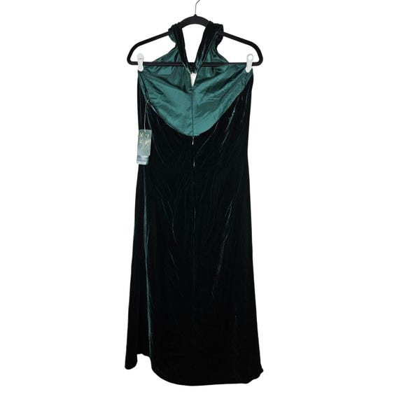 Deadstock Vintage Lauren Ralph Lauren 8 Y2K Emerald Green Velvet Hatler  Dress - Etsy