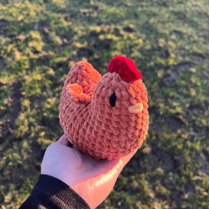 Crochet Plushie Chicken Handmade Soft Toy