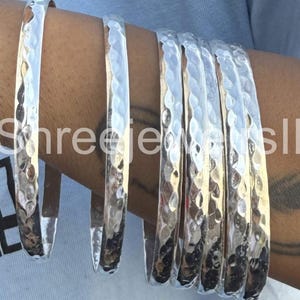 925 Silver 7 Day Seminario Bangles: Boho Stacking Jewelry