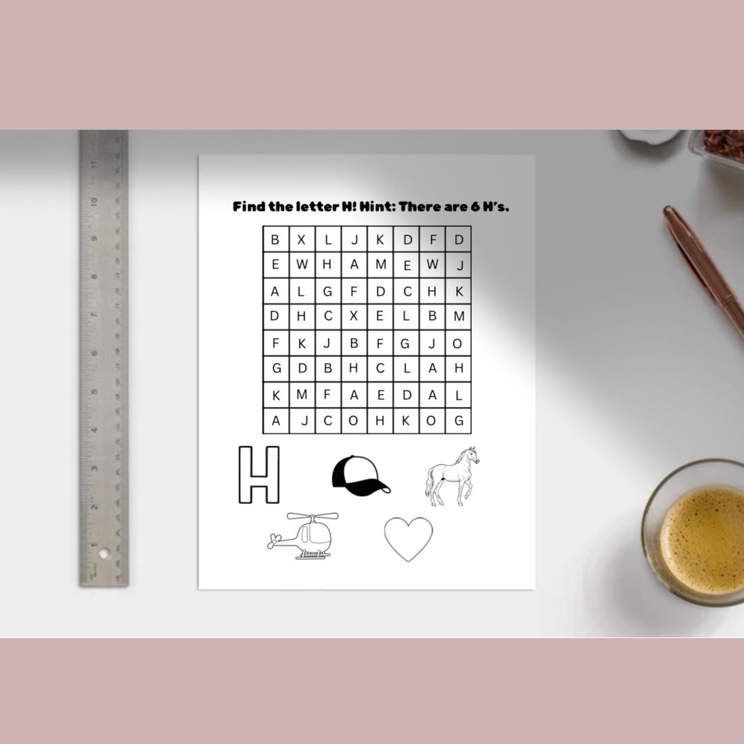 Alphabet Letter Search Worksheets – 10 Printable Pages – Find the ...