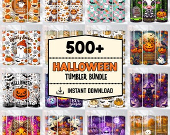 500+ Halloween Tumbler Wrap Designs Bundle, 20oz Halloween Sublimation Designs Horror Tumbler Pumpkin Tumbler Ghost Tumbler Digital Download