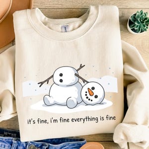 Funny Meltdown Snowman Christmas PNG, Grumpy Snowman Sublimation Design, Trendy Winter Holiday PNG, Christmas Shirt Design, Digital Download