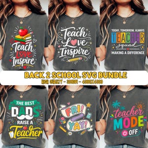 5000+ Back To School PNG Bundle: Preschool School First Day Preppy School sublimation Pre-K 1st-4th Grade, Strip school Png Digital Download image 6