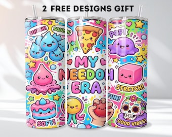 Needoh Era Tumbler Wrap PNG | Squishy Toy Sublimation Design Instant Download
