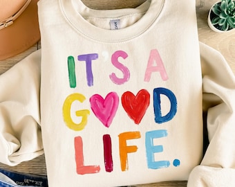It's A Good Life PNG Preppy Boho Design Instant Download