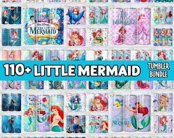 110+ Mermaid Tumbler Wrap Bundle 20 oz Skinny Tumbler Designs Digital Download