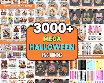 3000+ Halloween Mega Bundle Png ,Spooky Vibes Png ,Retro Halloween Png, Bundle Fall Png ,Bundle Halloween Horror Png , Digital Download