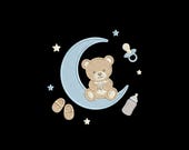Baby Nursery Embroidery File Teddy Bottle Shoes Balloon Design Cute Baby Pattern Baby Shower Gift Machine Embroidery File Nursery Decor
