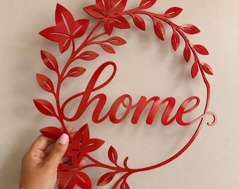 Custom Metal Address Sign | Personalized House Numbers & Outdoor Welcome Sign Plaques for Front Porch Wall Decor