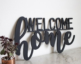 Custom Metal Welcome Sign | Personalized House Number & Family Name Wall Art | Outdoor Home Decor | Metal Address Plaque | Housewarming Gift