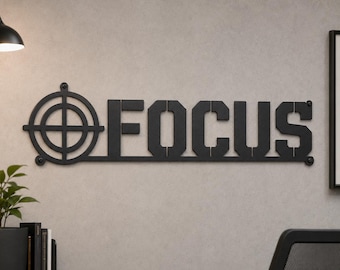 Custom Metal Motivational Wall Art Sign Personalized Office Word Signage Laser Cut Metal Decor