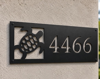 Custom Metal House Numbers Sign | Modern Acrylic Address Plaque | Personalised Outdoor Street Name Sign