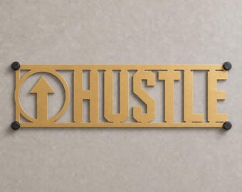 Custom Laser Cut Metal Office Signage | Modern Industrial Wall Art Decor for Workspace, Startup, Conference Room & Business