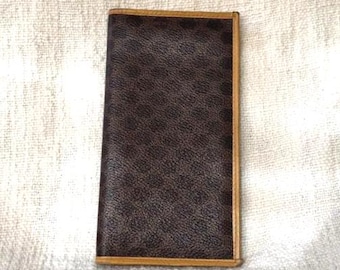 Vintage Celine Macadam beschichteter Canvas Passport Continental Wallet in Italien hergestellt