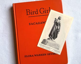 Niña pájaro vintage Sacagawea Flora Warren Seymour 1955 Infancia Estadounidenses famosos