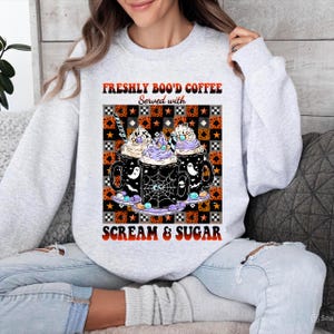 Freshly Boo’d Coffee Png, Halloween Coffee Cup Sublimation, Cute Ghost Drink Png, Spooky Iced Coffee Png, Halloween Barista Shirt Design
