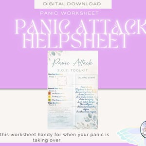 パニック発作SOSワークシート｜グラウンディングエクササイズ、不安軽減（PDFダウンロード）