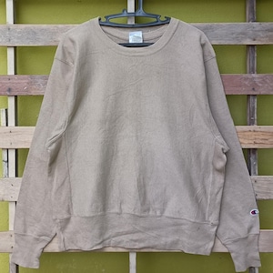 Vintage Champion Reverse Weave sweatshirt brown colour medium size