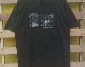 Vintage The Rock Alcatraz Island t- shirt black colour large size