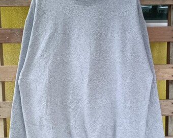 Vintage Champion sweatshirt small logo pullover gray colour large size