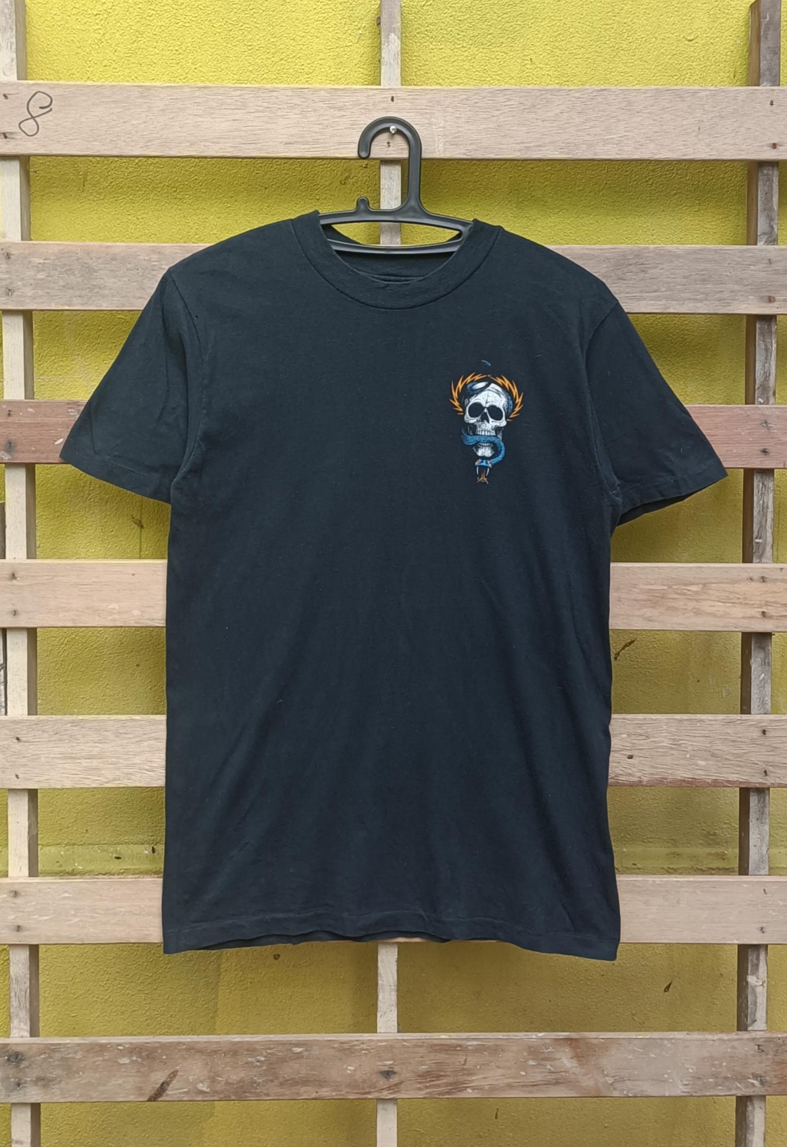 Vintage 80s Powell Peralta T-shirt Skateboard Shirt Black Colour 